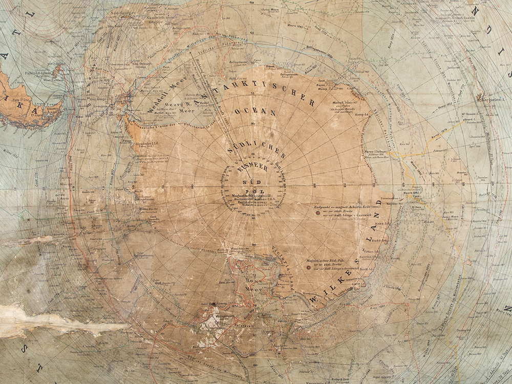 Antarctica Map Year 1895